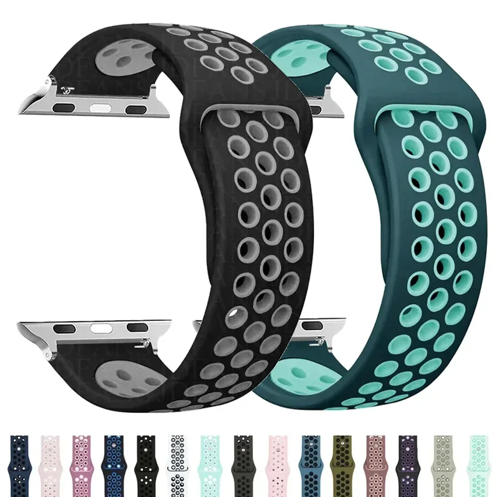 Cinturino sportivo per cinturino apple watch Ultra 2 49mm 44mm 40mm 41mm 45mm 42mm 38mm bracciale in