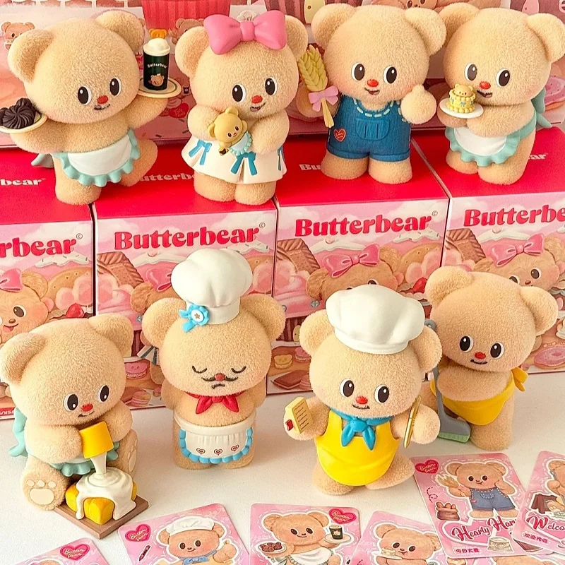 

Playful Butter Bear Blind Box Baking Workshop Series Handmade Desktop Exquisite Ornament Cute Girl Birthday Gift Mystery Box Toy