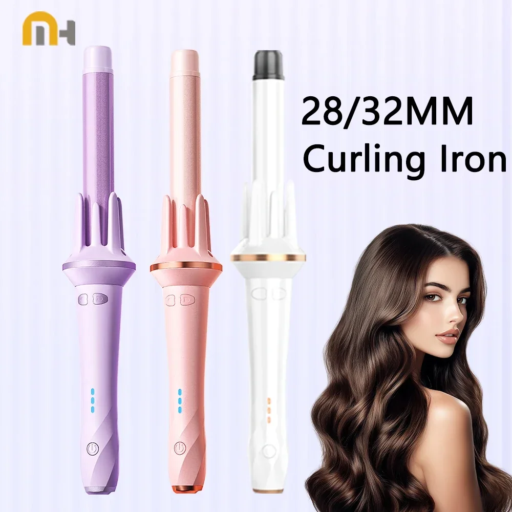 

Automatic Hair Curler 28mm/32mm Large Wave Curling Iron Anion Fast Heating Professional Styling Curlers Curling Wand Hair Waver