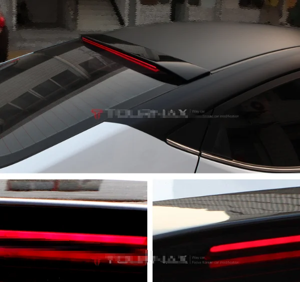 LED Roof Long Surface-Emitting Spoiler NKA Black For Hyundai Elantra AVANTE MD 2011-2015