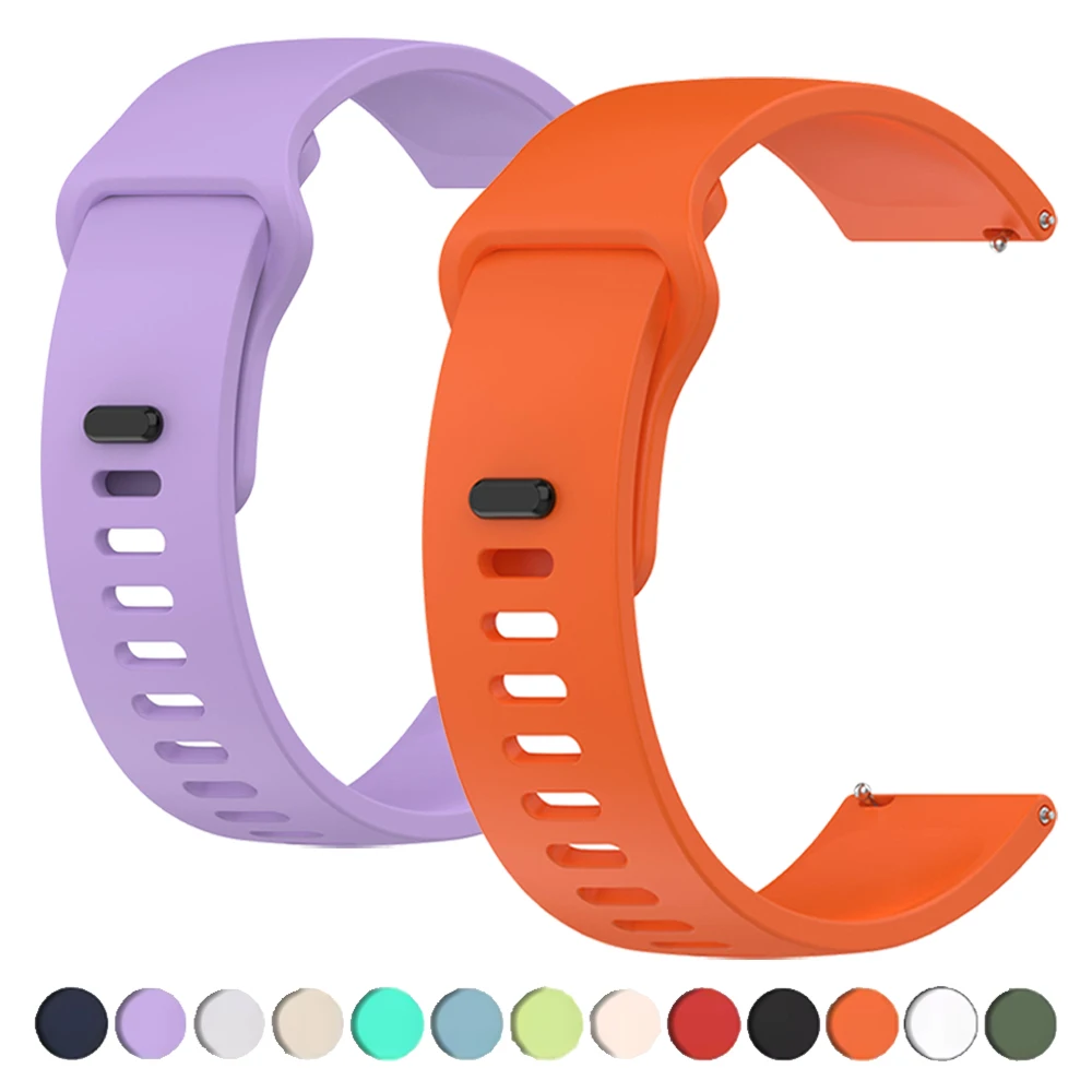 20 22mm Silikonarmband für Garmin D2 Air X15 Venu 4 3 SQ2 Vivoactive 5 6 4 Armband Forerunner 570 165 265 Active 6 Sportbänder