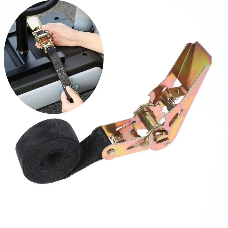 1Pcs Freight Car Fixed Tightener 1/2/3/4 Meters Cargo Strap Ratchet Tensioner Tighten Rope For Luggage Goods Transportation