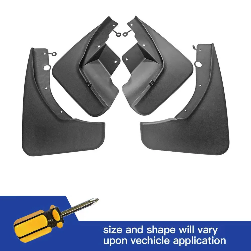 

4Pcs Front & Rear Mud Flaps Splash Guards Mudguards Black For Jeep Grand Cherokee WK2 2011-2021