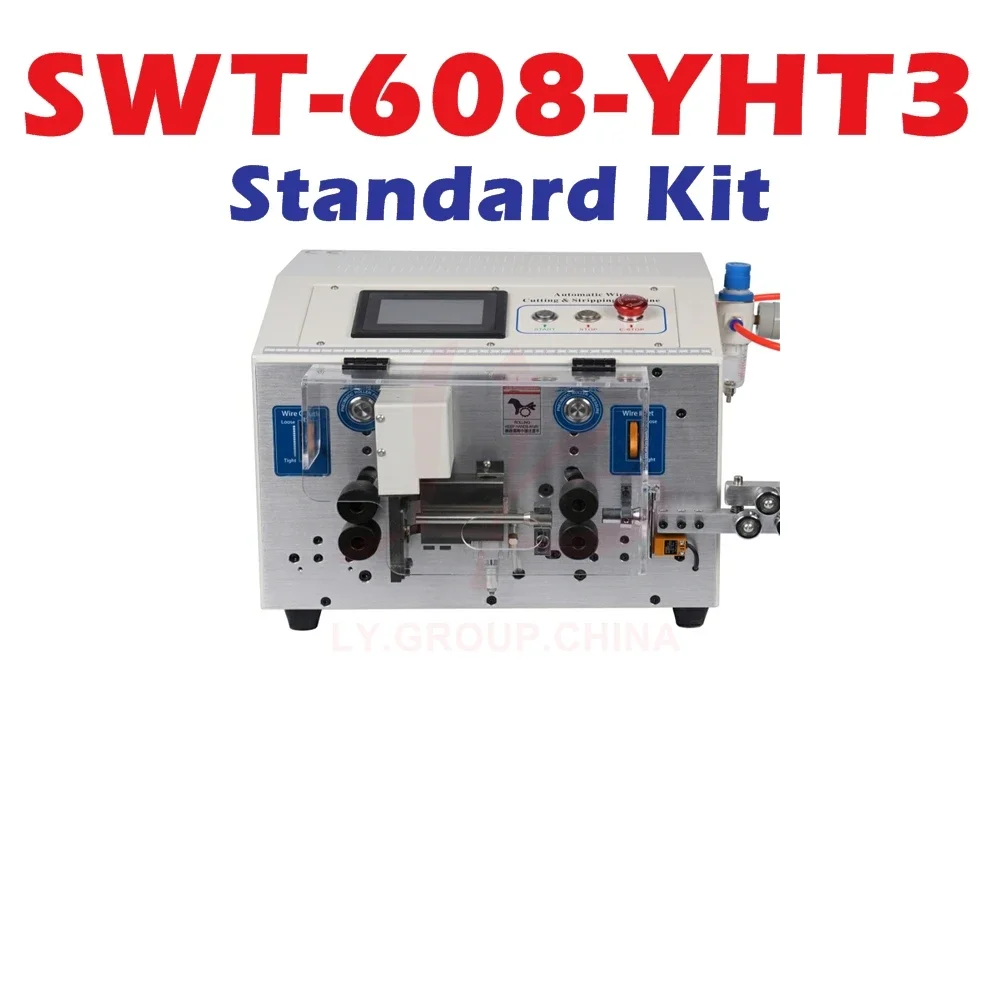 Upgraded SWT-608-YHT3 High Speed Round Sheath Inner And Outer Double Layer Peeling Machine 8 Wheels Touch Screen Control