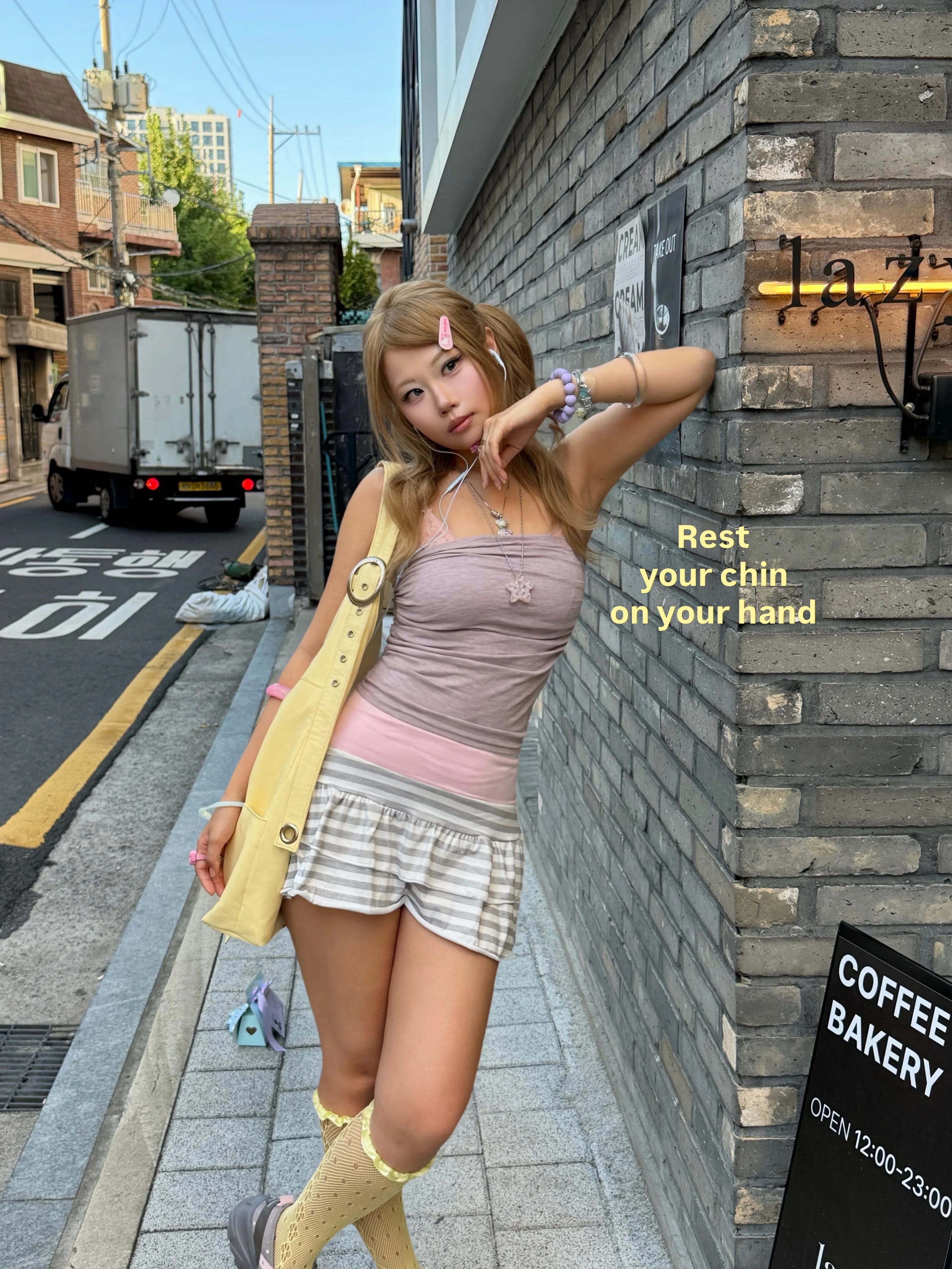 Pink Fold‑Over Waist Mini Skirt Grey White Stripe Multi‑Layer Ruffle Hem A‑Line Puff Skirt Y2K Sweet Vintage Bodycon Skirt