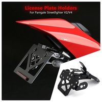 For Ducati Streetfighter V2 V4 Panigale V4 V2 Motorcycle License Plate Holder Number Plates Bracket Fender Eliminator Tail Tidy