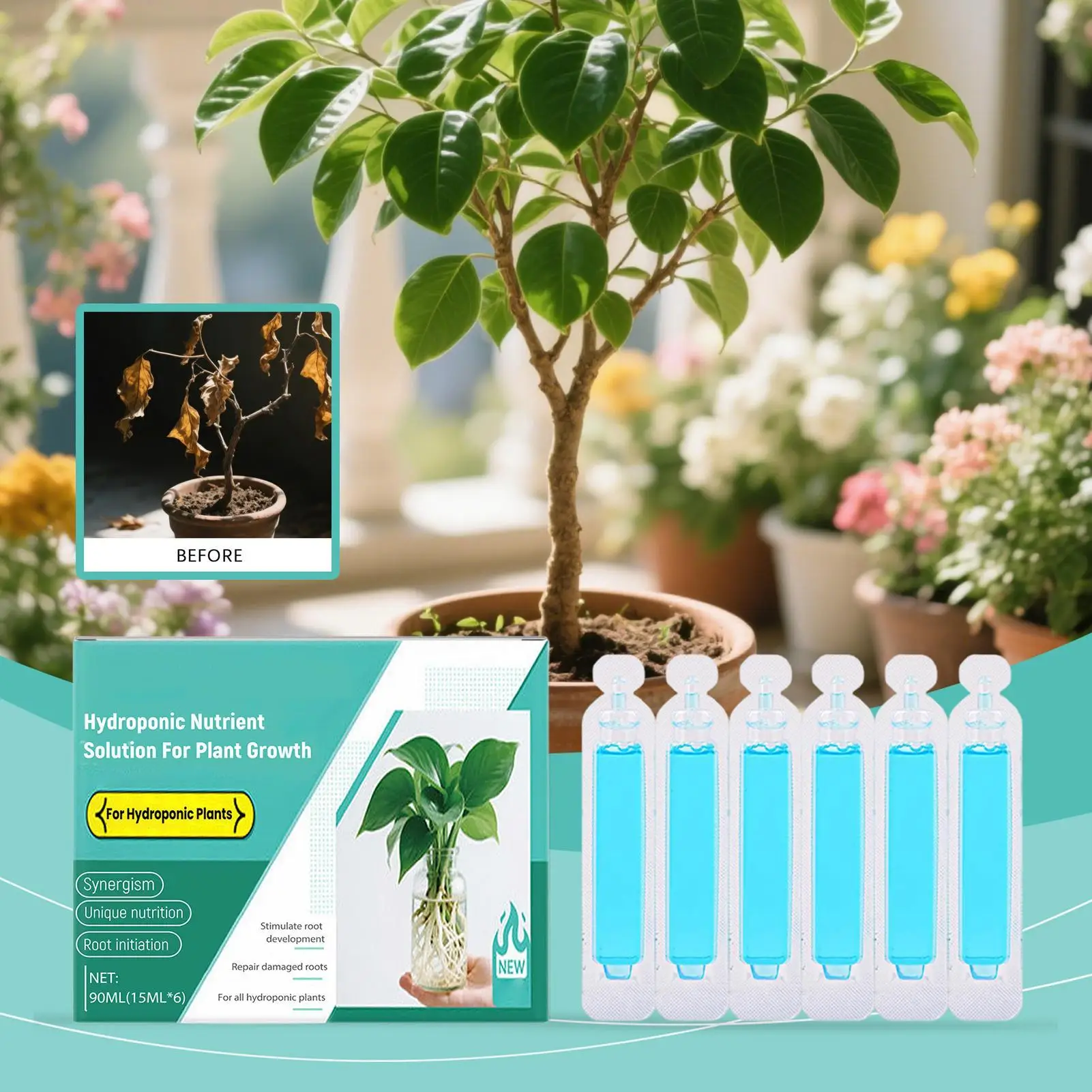 Liquid Plant Food Indoor Liquid Fertilizer Supplies Natural Professional 90Ml Garden Accessories For Growth Propagation Fruit
