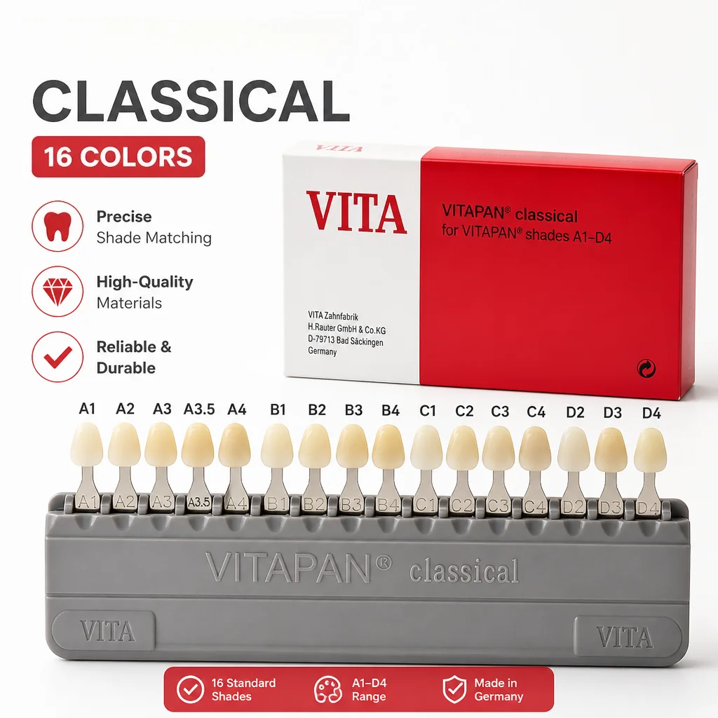 Teeth Whitening Shade Guide - 16 Colors Teeth Whitening Porcelain 16