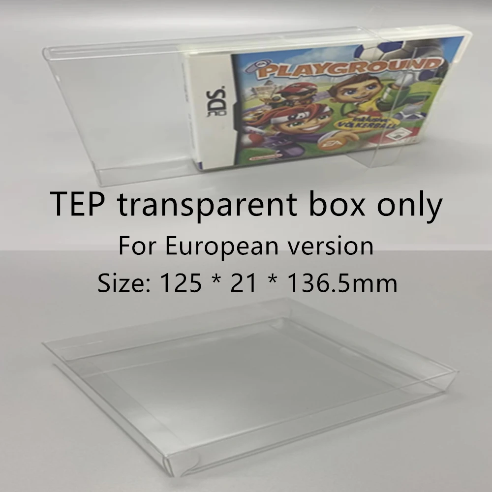 Collection Display Box For Nintendo NDS/European Version Game Storage Transparent Boxes TEP Shell Clear Collect Case