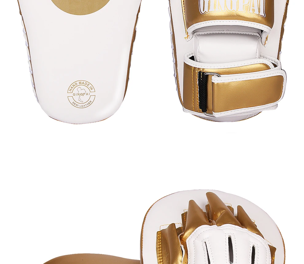 PU-Leder Hand- und Fußziel Schaum Boxer Pads Trainingshandschuhe für Boxen Taekwondo Sanda für Damen Herren Fitnessgeräte – Detail 17