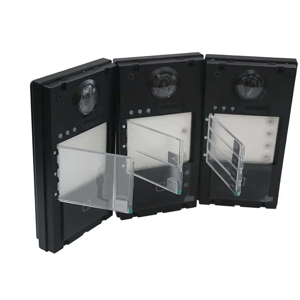 Hikvision mutil language 4-FAMILY VIDEO DOORPHONE SET DS-KV8213-WME1 with 4pcs DS-KH6320-WTE1 IP video door phone kit