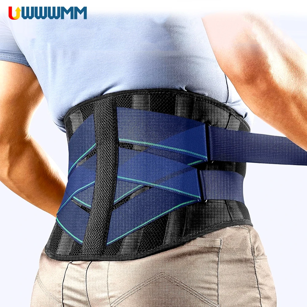 Back Brace Support Lumbar Women Men Adjustable Lower Back Pain Brace Scoliosis Working Waist Support Sports Gym