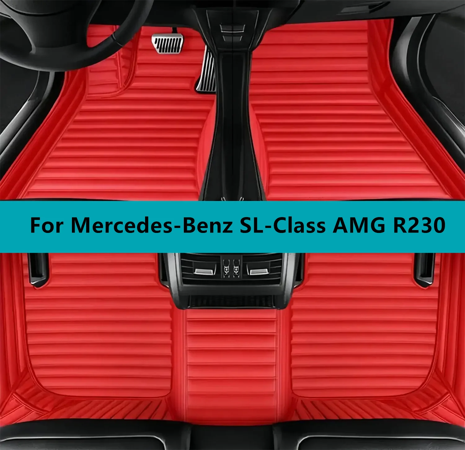 

Leather Car Floor Mats For Mercedes-Benz SL-Class AMG R230 2008 2009 2010 2011 2012 All Weather Waterproof Car Floor Mats