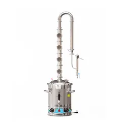 Copper Distillation Column Spirit Alembic Distiller Alcohol Distilling Equipment Vodka Still Wine Making Machine