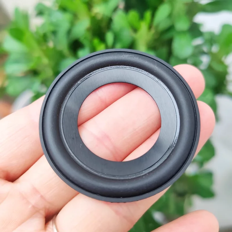 GHXAMO 2 inch 50mm Speaker Aluminum Basin+Rubber Edge Horn Repair Parts 2PCS