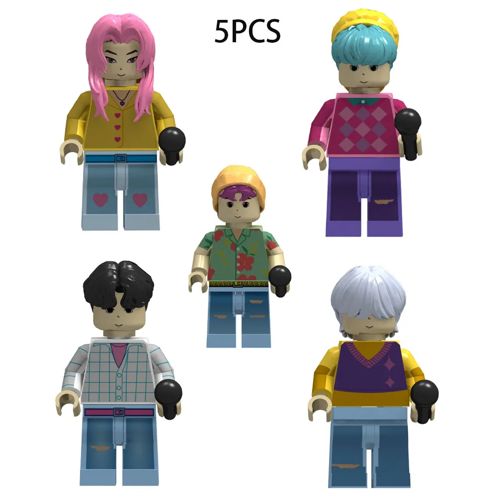 

Hot KPop Demon Hunters Building Blocks, Rumi Assembly Model Doll, Building Blocks Toy