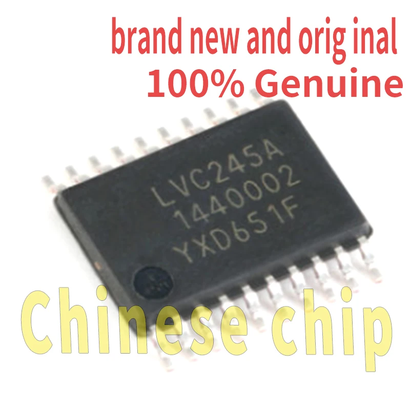 

10 74Lvc245Apw Original Genuine Patch Tssop-20 Three-State Output Eight-Way Bus Transceiver Chip Silk Screen Lvc245A