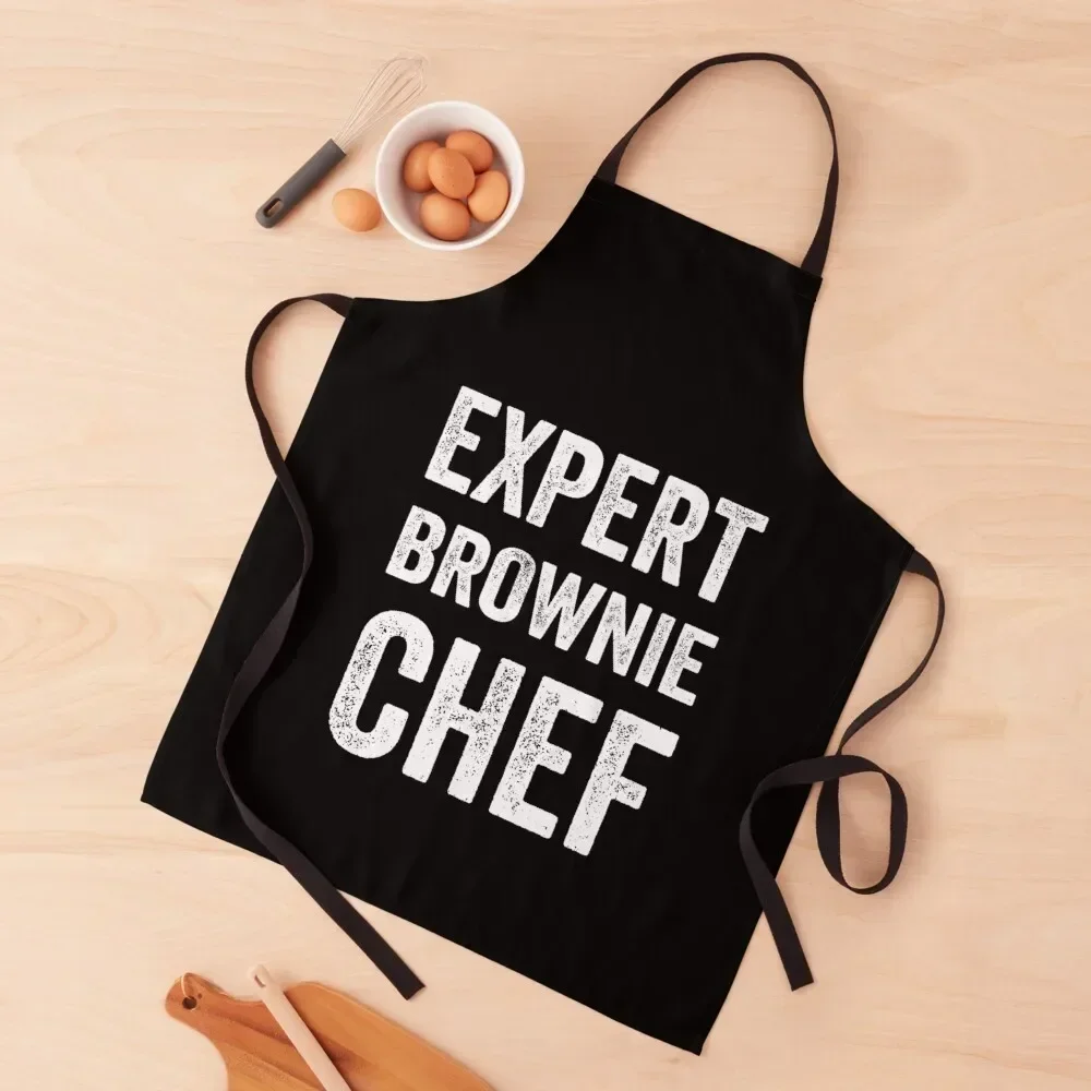 Expert Brownie Chef Funny Brownie Baker Chef Humor And Brownie Baking Lover Chef Gift Apron Dress Apron