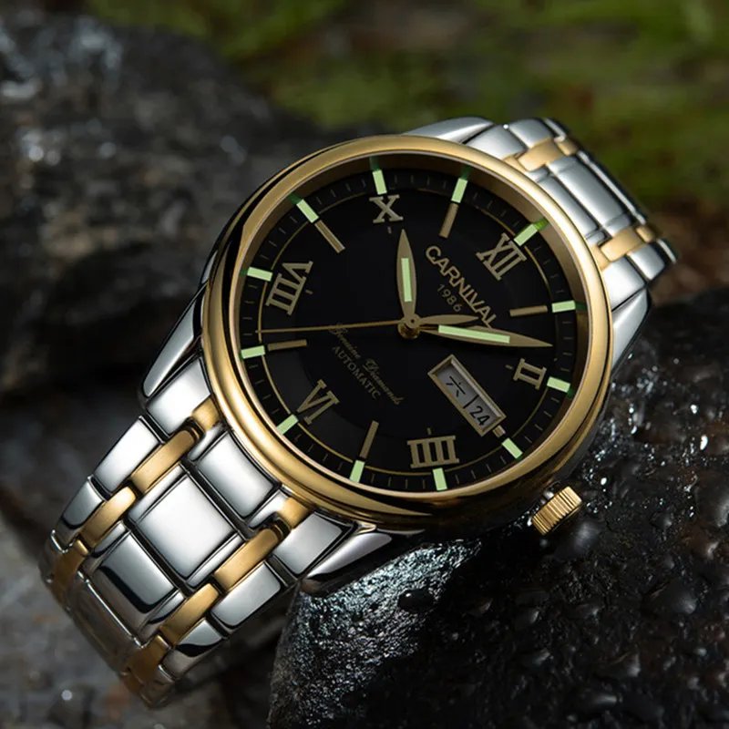 

Top Brand Luxury Carnival Mechanical Watch for Men Automatic Waterproof Luminous Reloj Hombre Montre Homme Men's Watches Clock