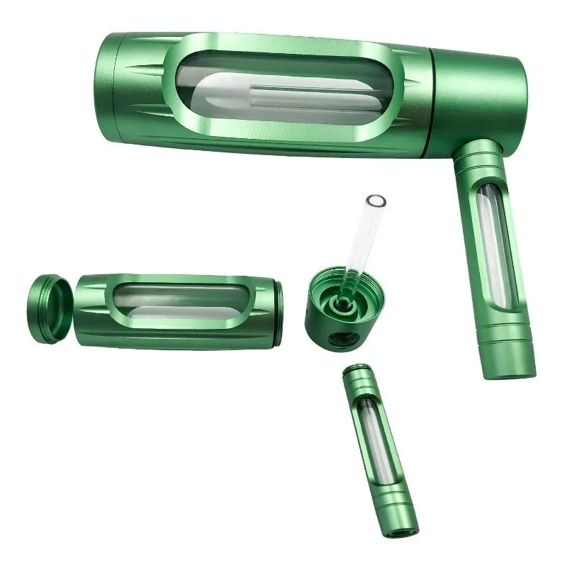 

1PC New Metal Portable Aluminium Alloy Water Smoking Pipe with Glass Bowls Detachable Tobacco Pipe for Shisha Smoke Accessories