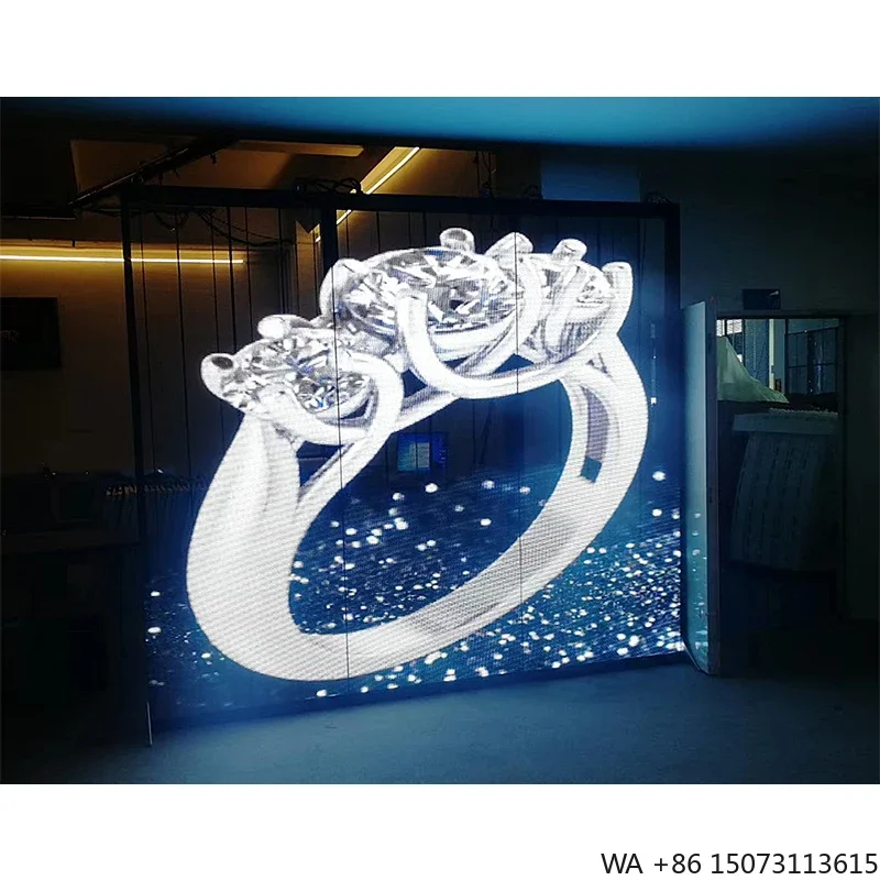 

P3.91-P7.8 Transparent LED Screen Indoor Outdoor Glass Video Wall Panel