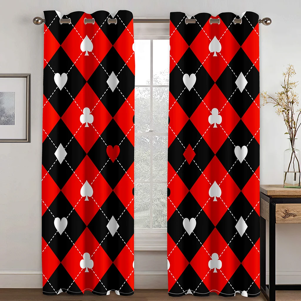 Geometric Stitching Pattern Curtains for Children, Window Curtains, Living Room, Kitchen, Bedroom, Drapes, Kids Room, Home Decor