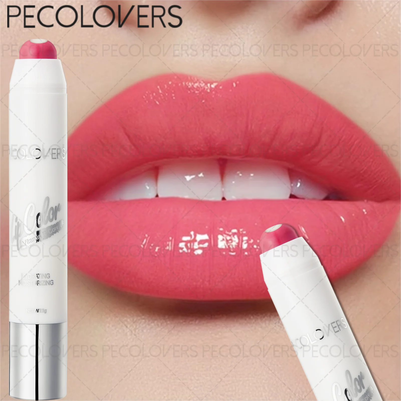 1Pc Nourishing Lipstick - Non-Drying Lip Color, Portable For Travel, Rose And Berry, Lip Beauty