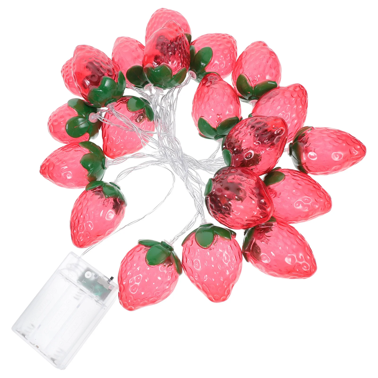 أضواء سلسلة الفراولة Led الجنية ديكور الإضاءة لحفل الزفاف غرفة نوم حديقة أضواء الأسلاك النحاسية في الهواء الطلق #4