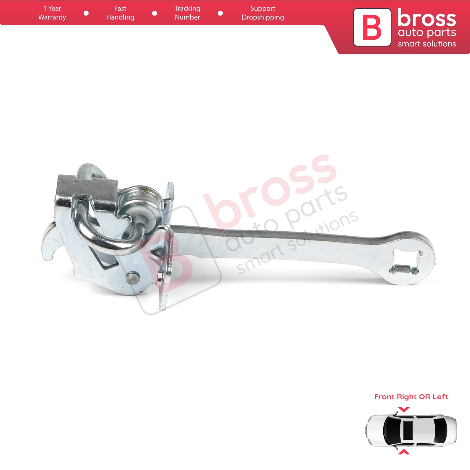 Bross Auto Parts BDP702 Front Door Hinge Stop Check Strap Limiter 5160228; 90508649 for Vauxhall Opel Vectra B Ship From Turkey