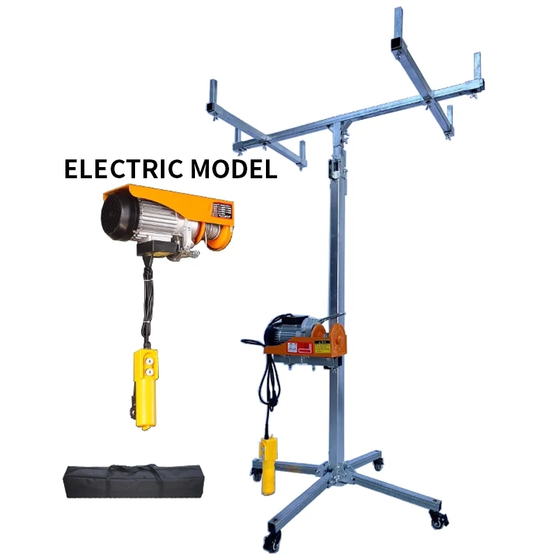 Air conditioner installation lift, internal unit air duct lift, wall cabinet lift, hand-cranked electric lift support frame