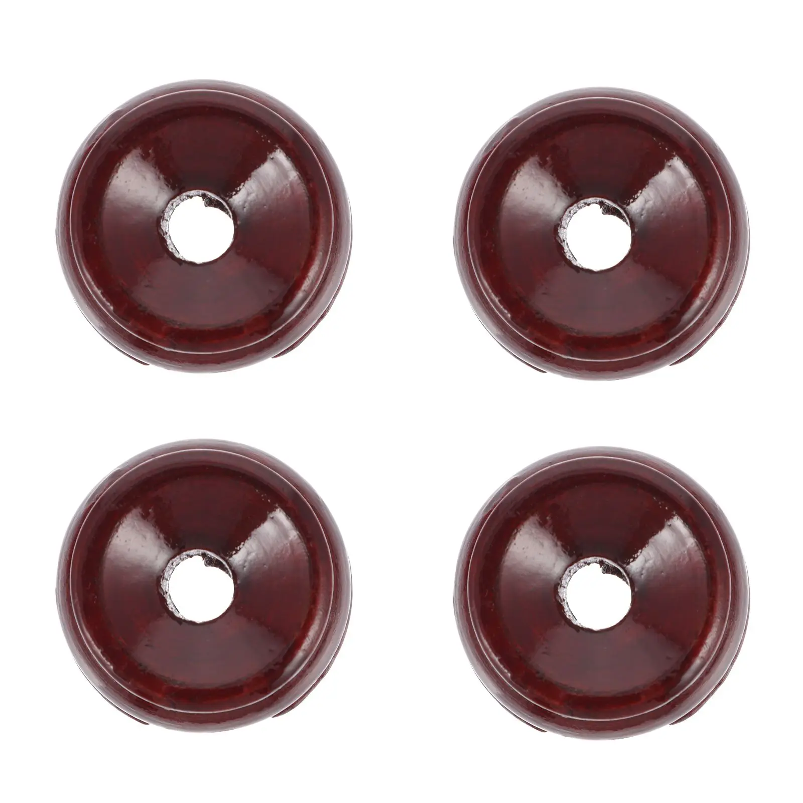

4 Pcs Wooden Base Crystal Ball Stand Round Tray Display Holder Natural Wood Carving Home Decor Stylish Storage Indoor Outdoor