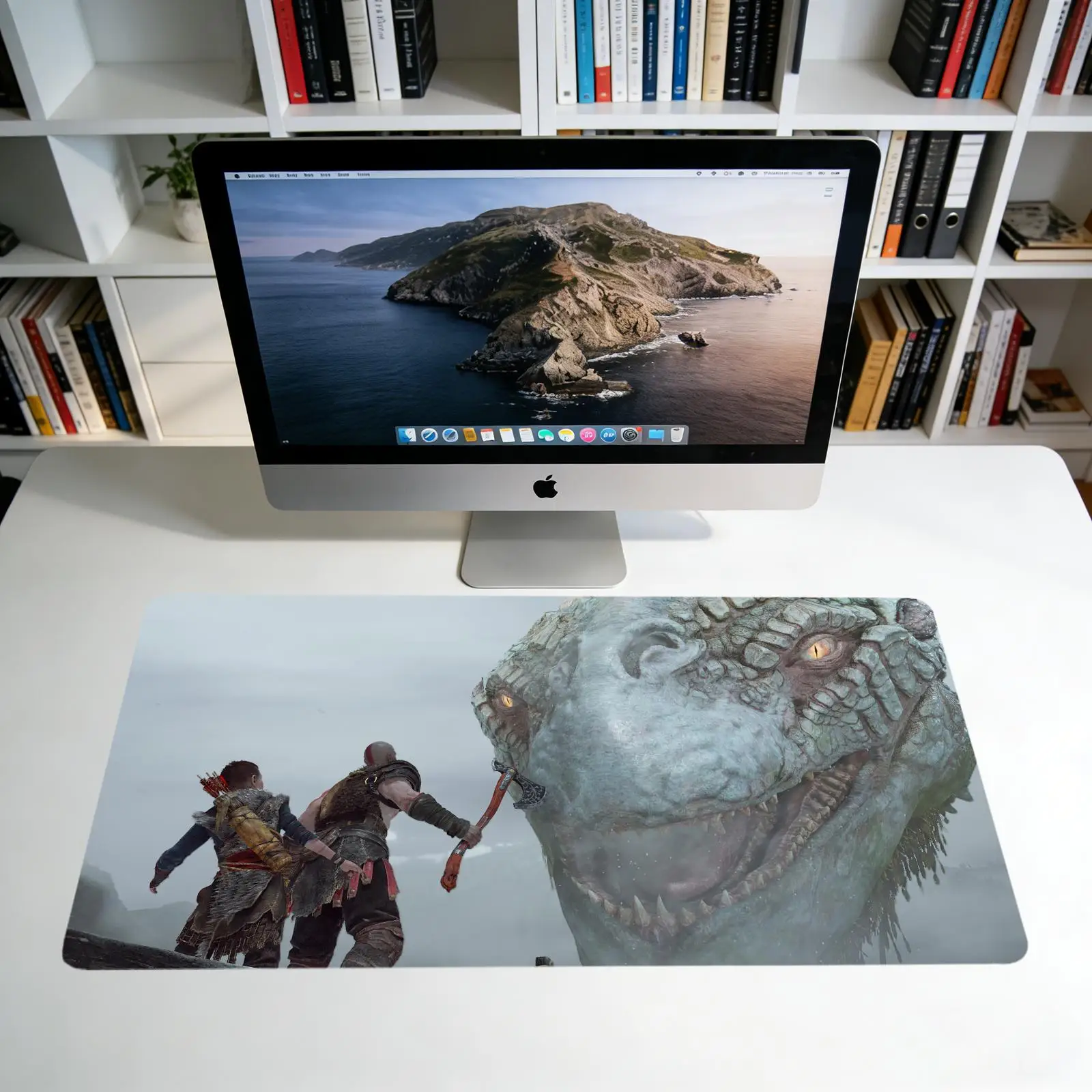 G-God of War-r New Computer Home Mousepad XXL Desk Mats Natural Rubber Office Anti Slip Gaming Accessories pad