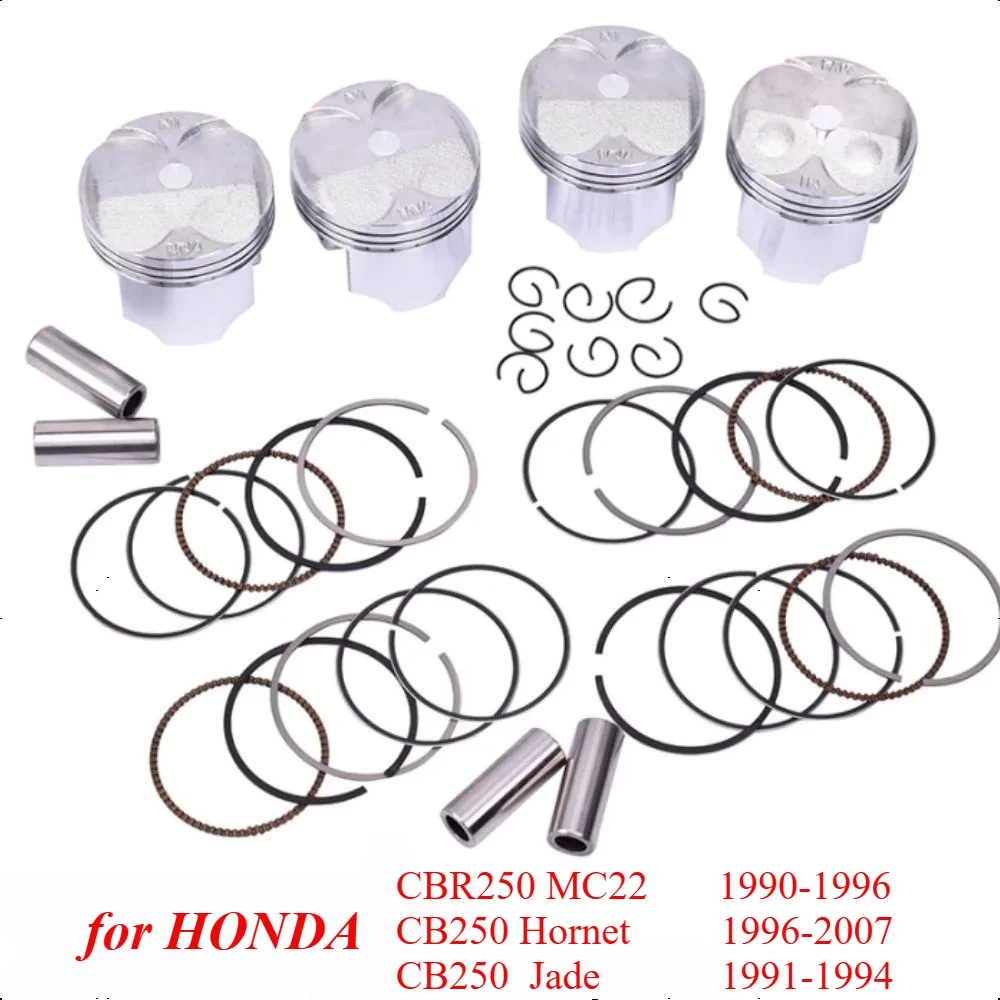 

48.5mm -49.5mm Motorcycle Piston Rings Kit 13101-KAZ-000 for Honda CBR250 MC22 CB250 Hornet CB250 Jade