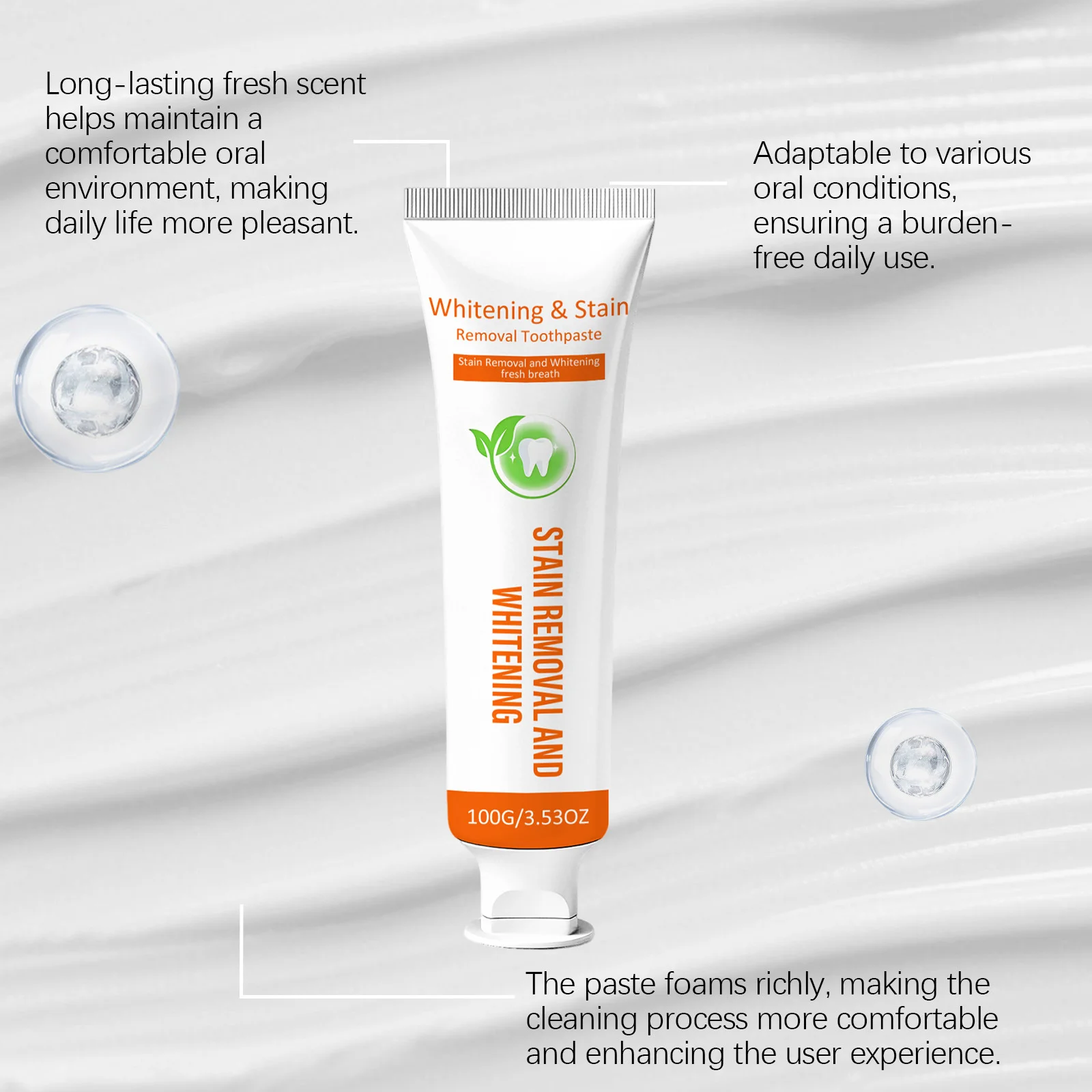 Cleansing Whitening Toothpaste Remove Plaque Stains Gum Protection Strengthen Tooth Health Remove Oral Odor Teeth Brighten Tools