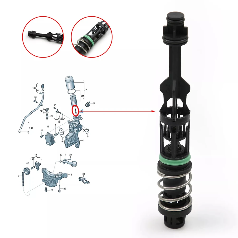 

Car Oil Filter Bar Check Valve 06L115678AD For Tiguan For Passat For Magotan CC 3 Car Accessories