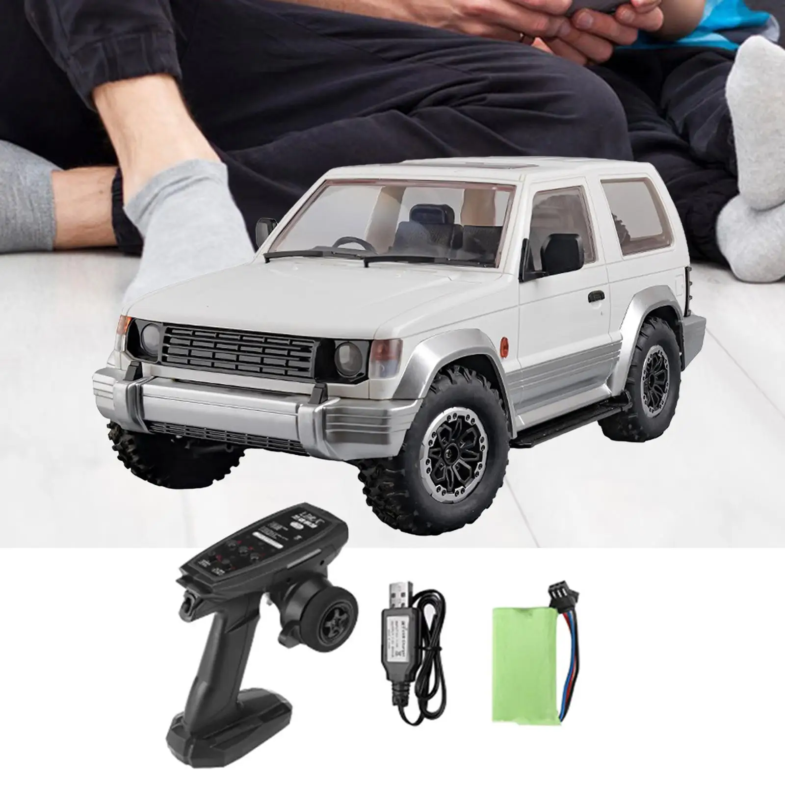 RC Car Ld1297 Hobby Model Rechargeable Metal Waterproof 1:14 Scale RC Car Simulation Drive Vehicle Classic Vehicle Toy Ages 14+