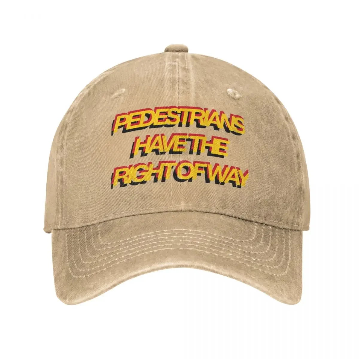 Pedestrians Have the Right of Way Cowboy Hat Trucker Cap Cosplay Hats For Women Men'S