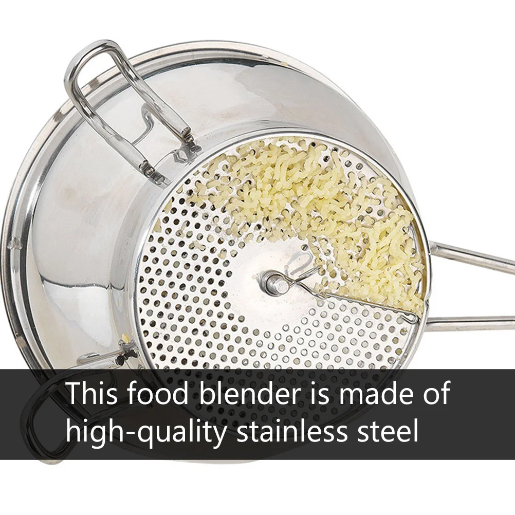 

1pc Food Blender Stainless Steel Kitchen Tools Vegetable Fruit Grinder Cooking Tool Mixer Stirrer For