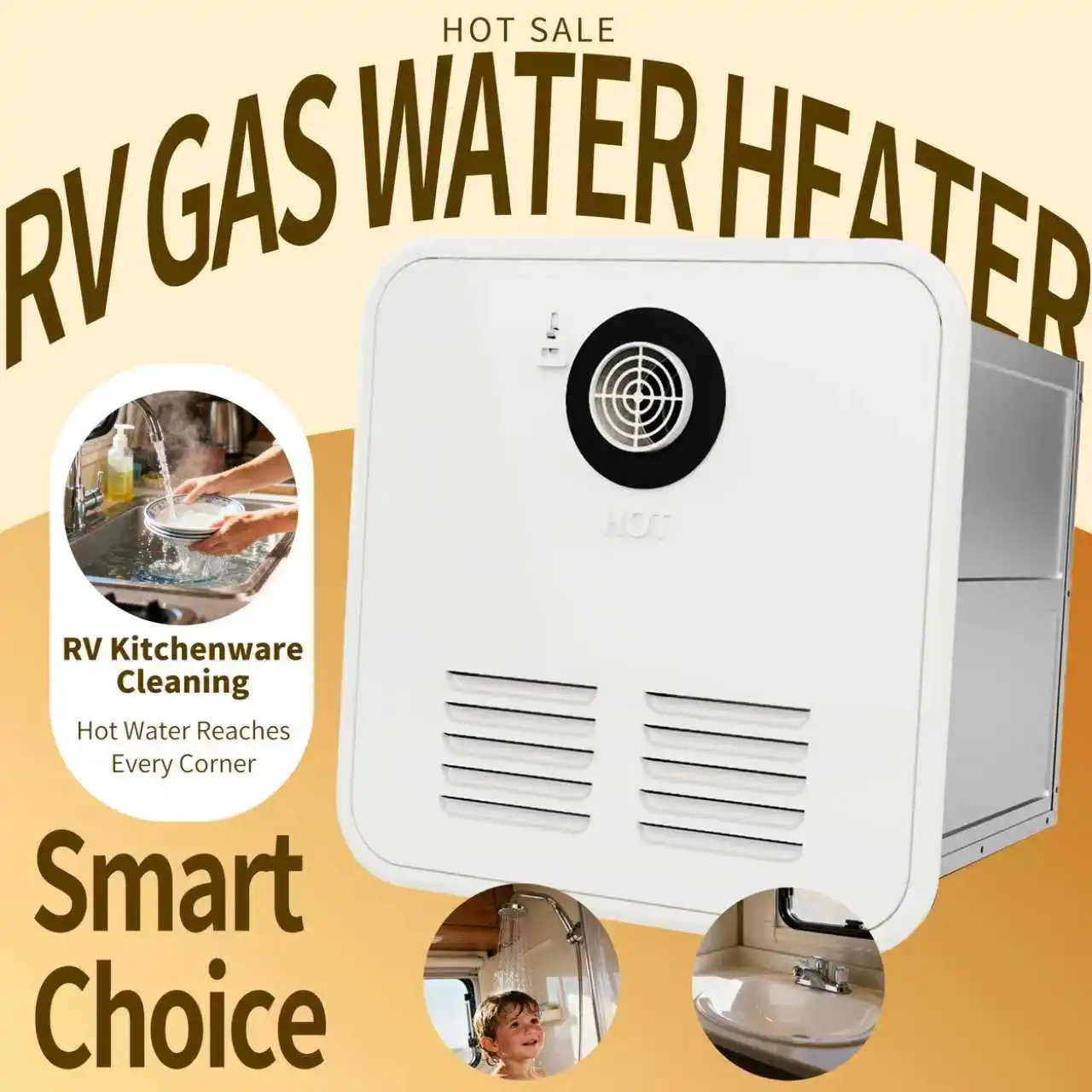 High Quality 6L 8L 10L Heat Exchanger Liquid Propane Tankless Boiler LPG Gas Gyser Shower Water Heaters for Caravan RV