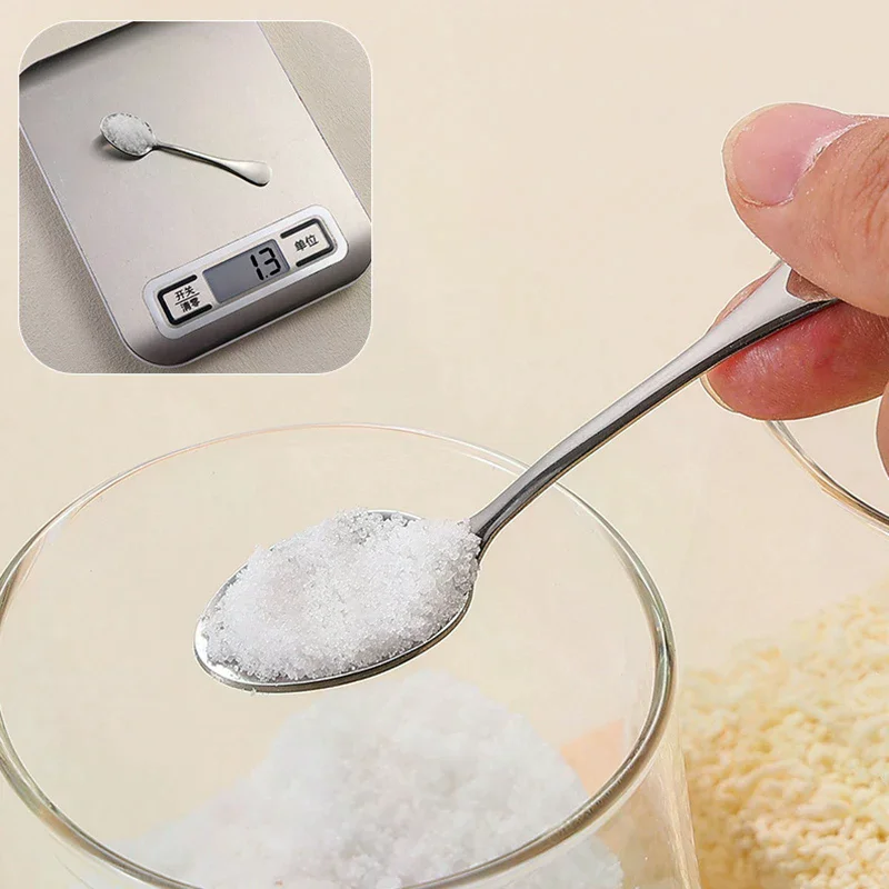 3/5Pcs Stainless Steel Mini Coffee Scoops Spoon Coffee Tea Ice Cream Spoons Dessert Spoon Couple Kitchen Tools