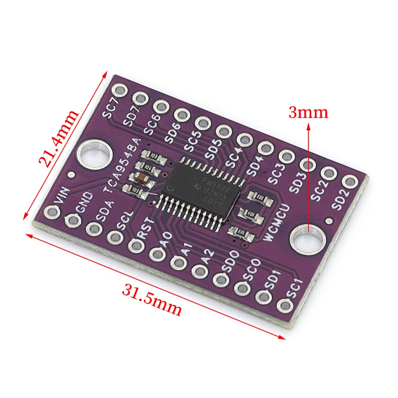 JavinTCA9548A 1 To 8 I2C 8-channel IIC Multi-channel Multiplexer Breakout Module for Arduino Development Expansion Board TCA9548