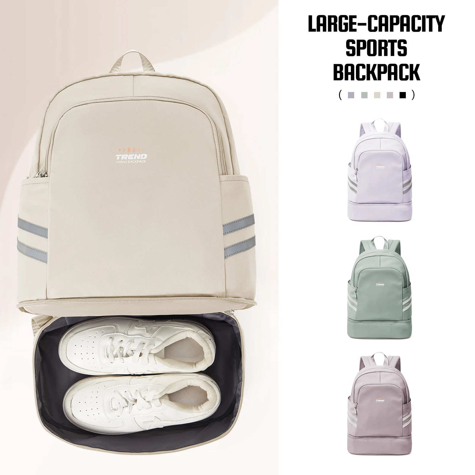 Sac à dos de gymnastique pour femmes avec compartiment à chaussures, sac à dos de voyage pour femmes, sac à dos de Sport étanche, sac à dos de plage pour fitness et natation