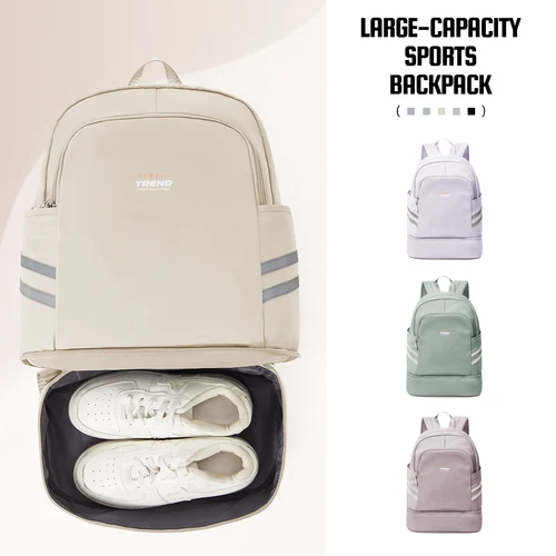 Mochila de gimnasio para mujer con compartimento para zapatos, mochila de viaje para mujer, mochila deportiva impermeable, mochila de playa para fitness y natación