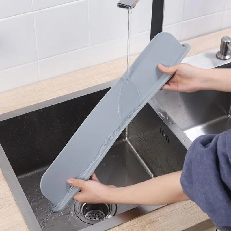 Gootsteen Water Splash Guard Wastafel Anti-Splash Stopper Siliconen Waterdichte Splatter Scherm Keuken Anti-Waterschap