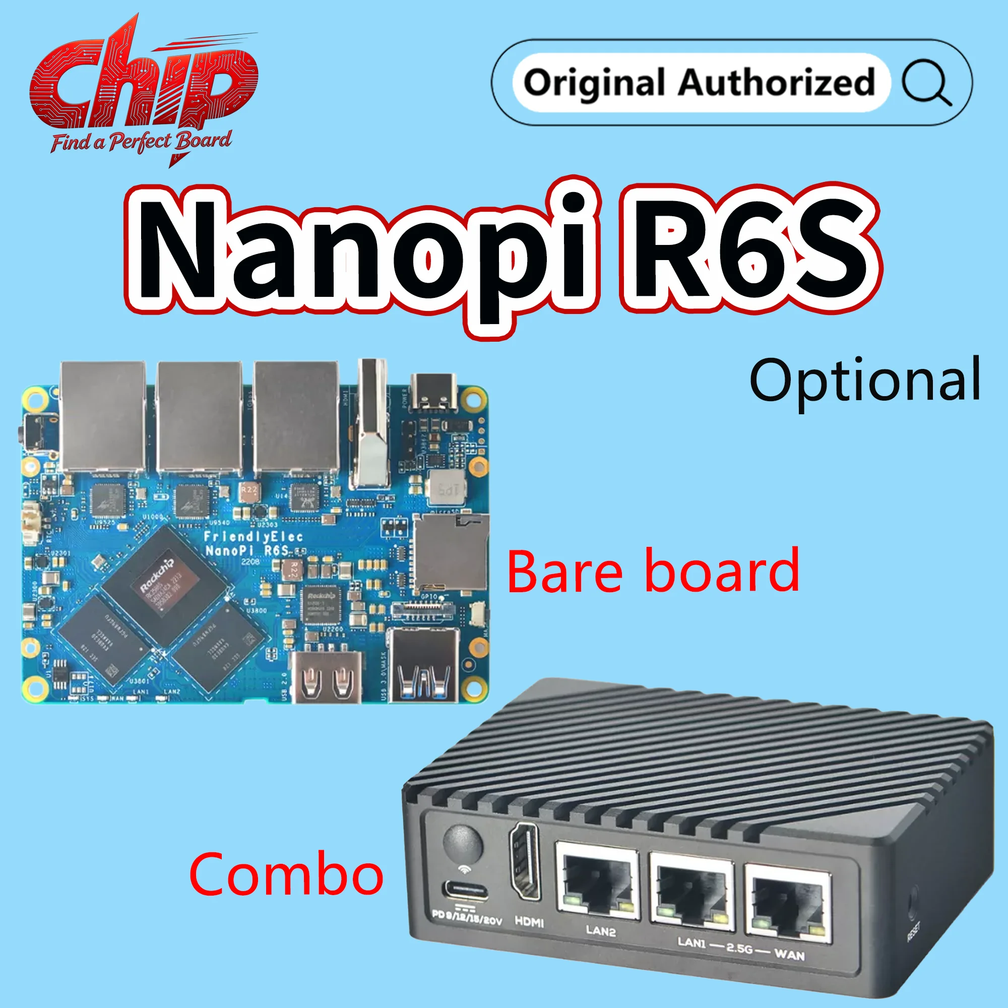 NanoPi R6S RK3588S 4G/8GB DDR4 64GB EMMC 2.5G Eth Ubuntu Debian FriendlyWrt