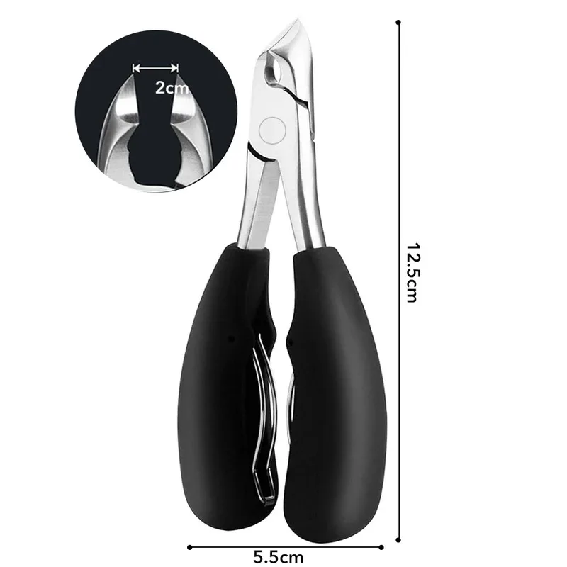 1Pcs Professional Thick Ingrown Toe Nail Clippers Pedicure Nail Cutters Trimmer Curved Blade Grooming Tool