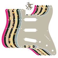 Fei Man Custom Strat Guitar Parts, 8 Screw Holes, SSS Pickguard For Fender Vintera, Classic Series, Vintage '50S, '57S