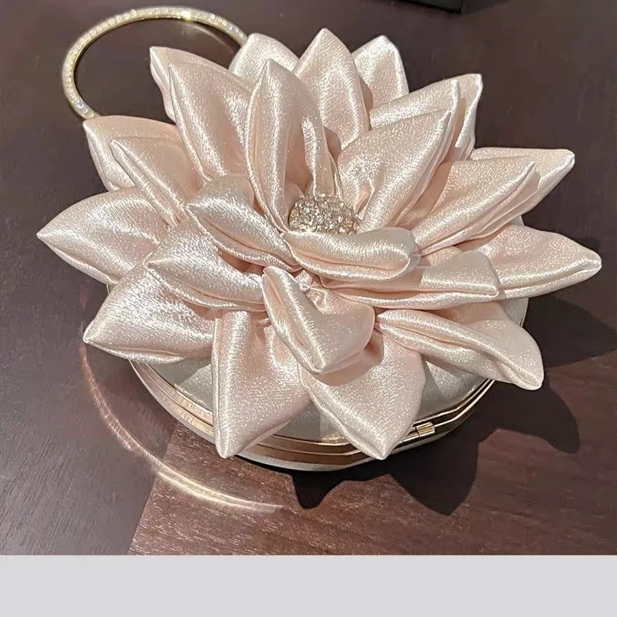 

Сумка-кошелек JIAERDI Party Round Flower: Вечерняя женская сумка с ручкой, клатч для ужина, эстетичная сумка в стиле Fairycore, новинка 2025 года