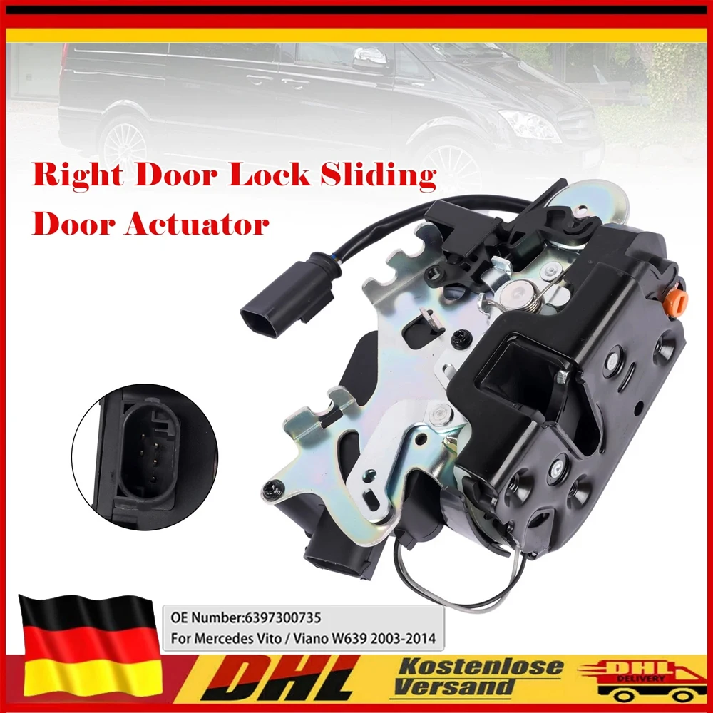 Nuovo motore attuatore per serratura porta scorrevole destra A6397300735 per Mercedes-Benz Viano Vito W639 2003-2014 Accessori auto 2797260099 6397300735