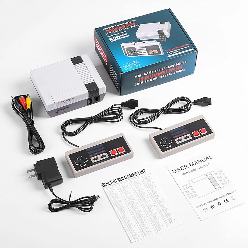 2023 Mini Game Gamepad Retro Game Console Classic Mini Video Game Systeem Ingebouwde 620 Games 8-Bit Fc Nes Tv Console Voor Volwassenen